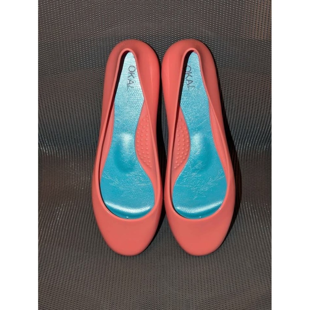 Oka-B Taylor Coral Ballet Flats Women's Size‎ 10 Made in USA Comfort Shoes